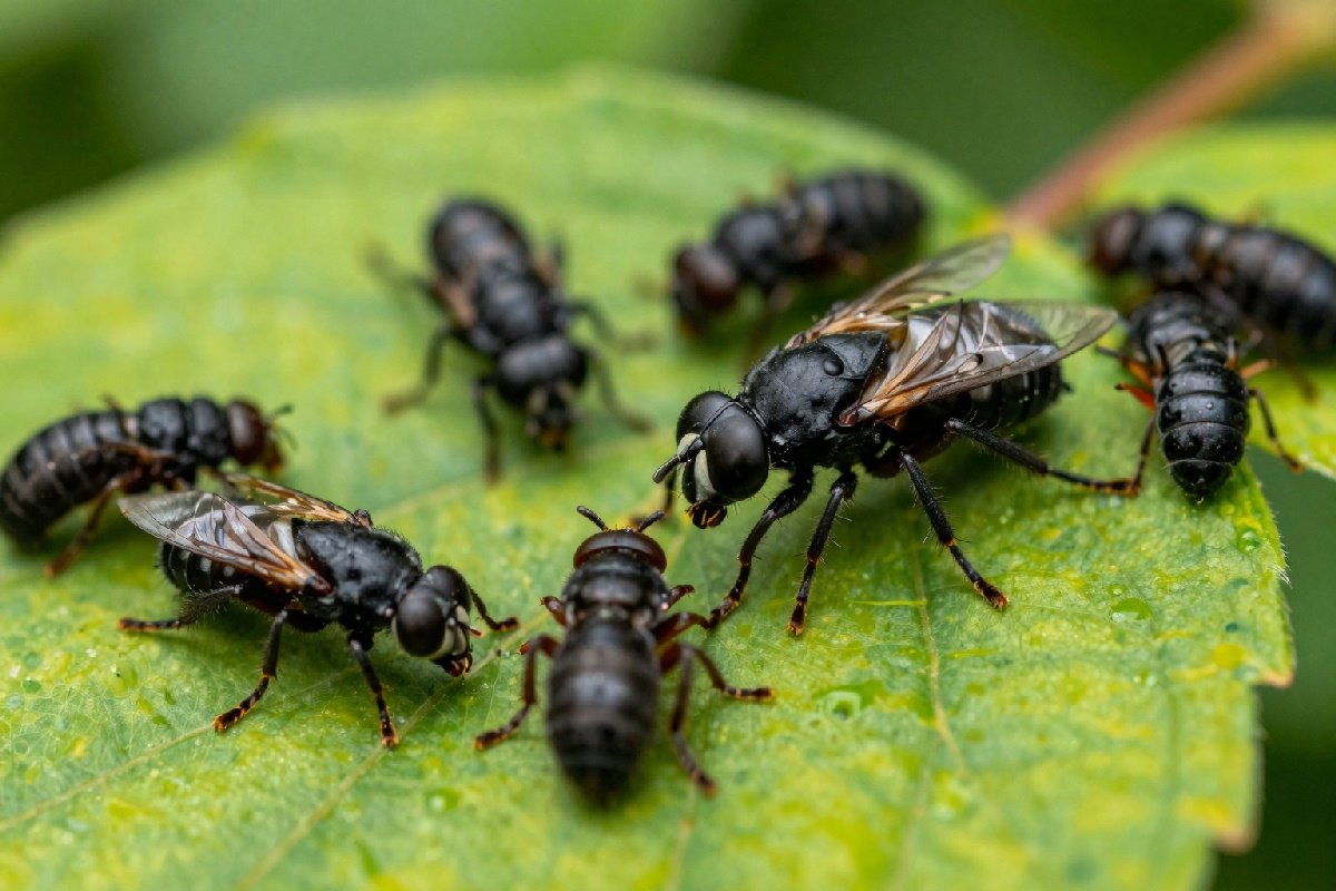 Larve e insetti neri nel giardino: 3 motivi per cui possono diventare tuoi alleati, leggi prima di agire