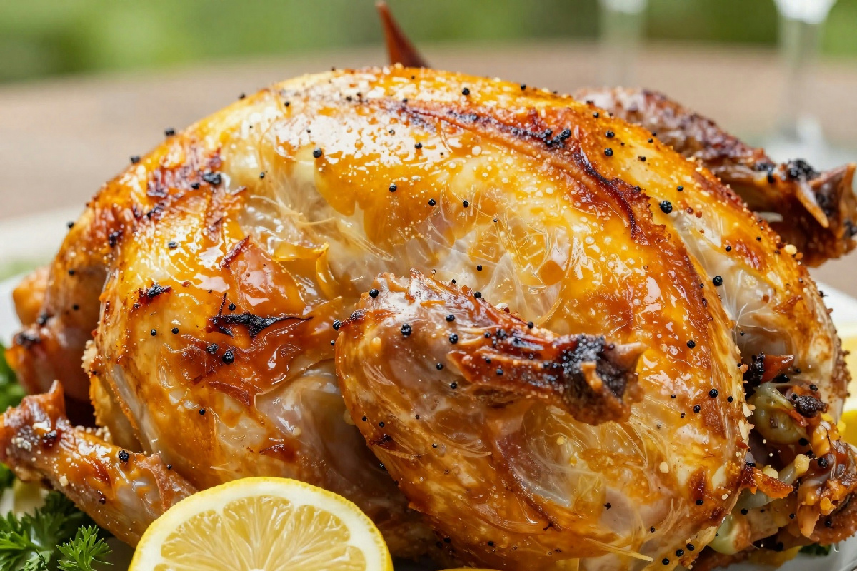 Pollo arrosto perfetto: il trucco del limone intero che rende la carne irresistibile e succosa