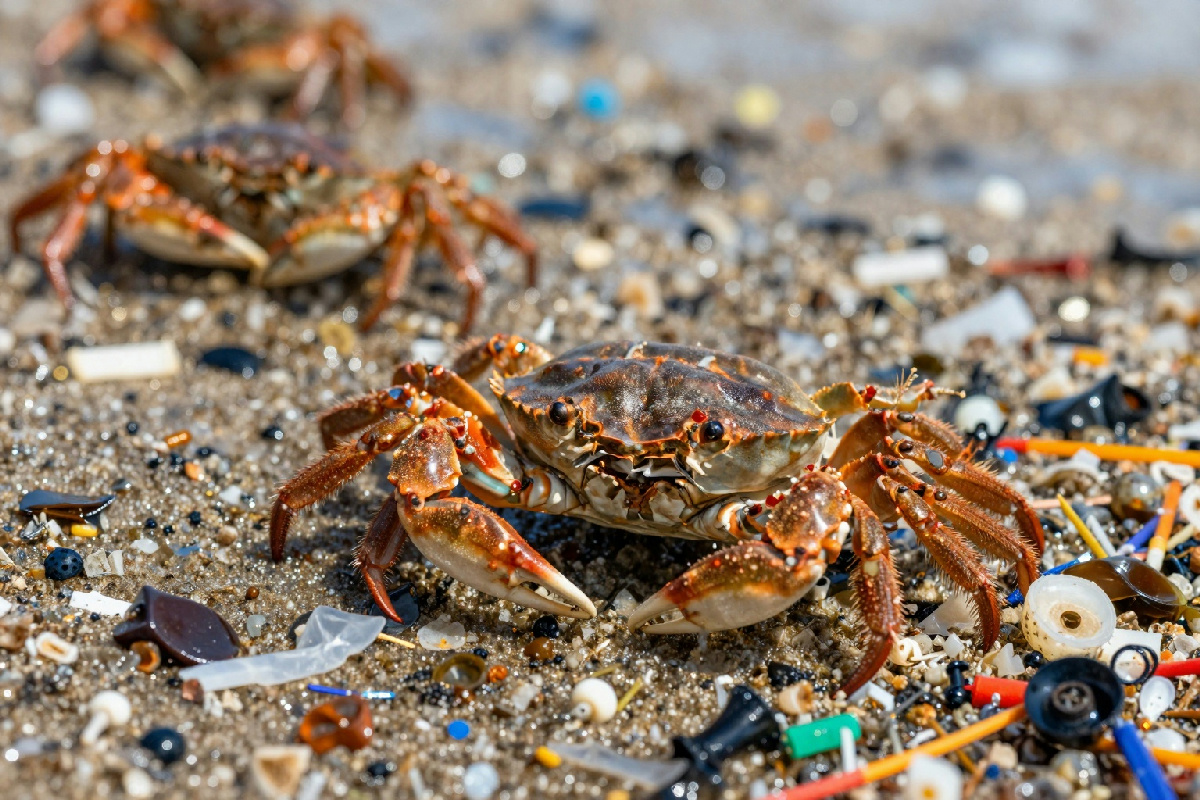Come i granchi contribuiscono ad aggravare il problema delle microplastiche negli oceani